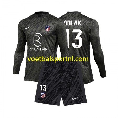 Atlético Madrid Jan Oblak 13 Doelman Kind Thuis Tenue 2024-25 L/S